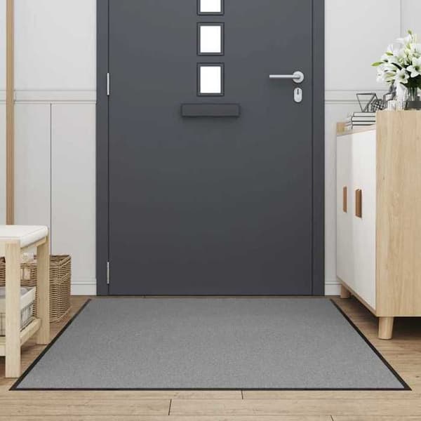 vidaXL Enträdesmatta grå 115x200 cm 4105641