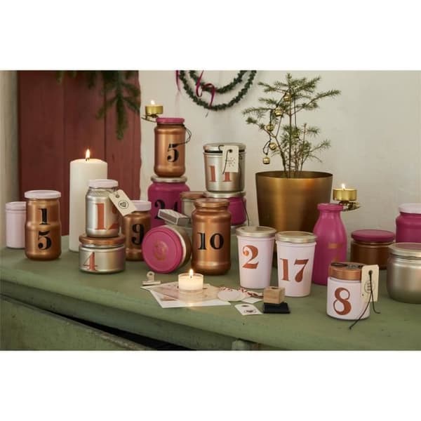 Set med 10 Glansiga Målarpennor 753 silver 1-2,5 mm