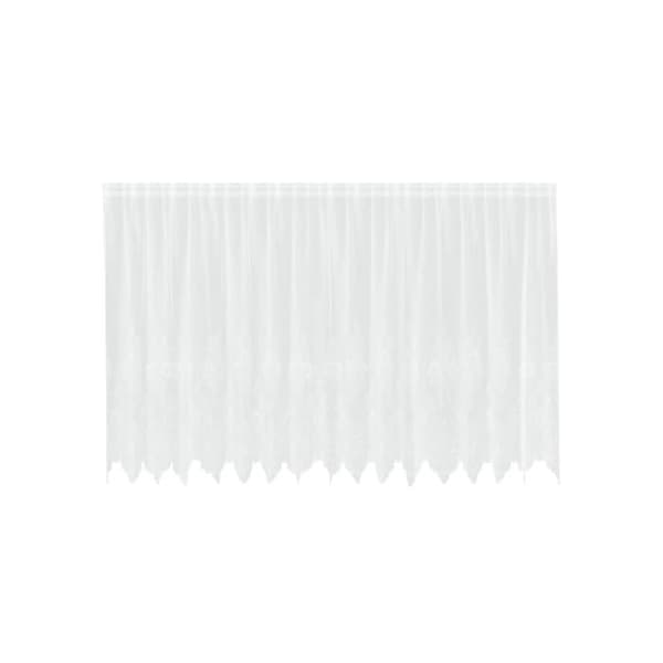 Spetsgardin - vidaXL - Vit - Polyester - 140x400 cm - Ljusfiltrerande - Integritetspaneler