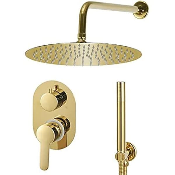 Duschpanel - VIDAXL - Duschsystem - Rostfritt stål 201 - Guld design - Handduscharma