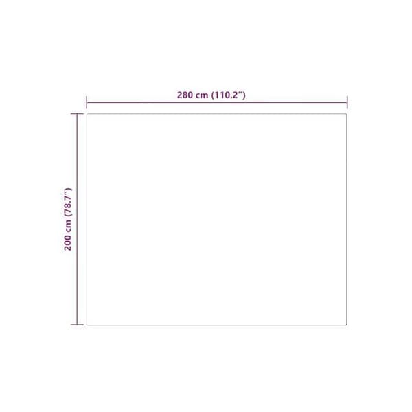 Kaninteddymatta - vidaXL - Olite - 200x280 cm - Grädde - Polyester - Rektangulär - Mycket mjuk