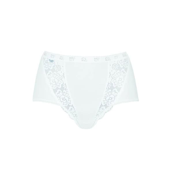 SLIP - SLOGGI - CHIC MAXI - 3 SLIPS + 1 GRATIS - FÄRG VIT - 85% BOMULL