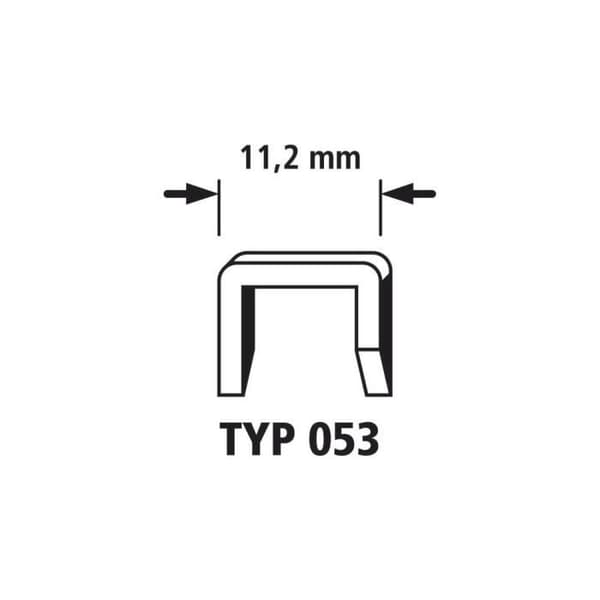 wolfcraft Wide Back Staples Typ 053 2000 st 6 mm 7025000