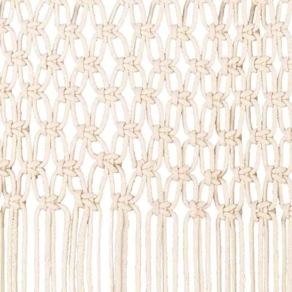 vidaXL Macrame Gardin 140x240 cm Bomull