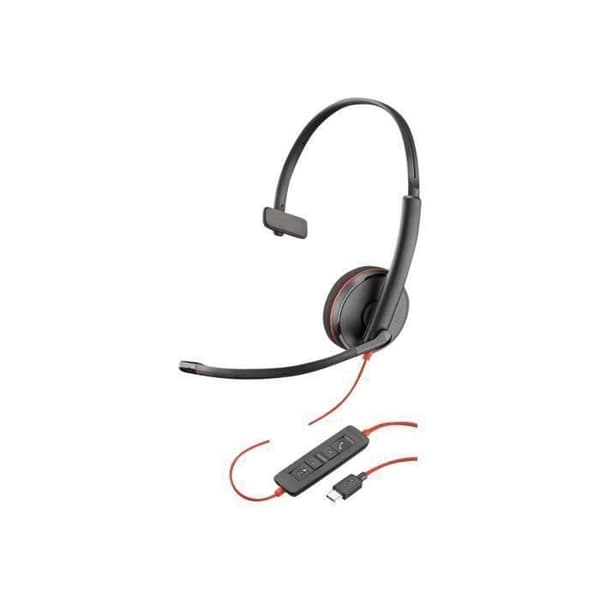 Plantronics Blackwire C3210 USB-C Headset med tråd - bredbandsljud, dynamisk EQ