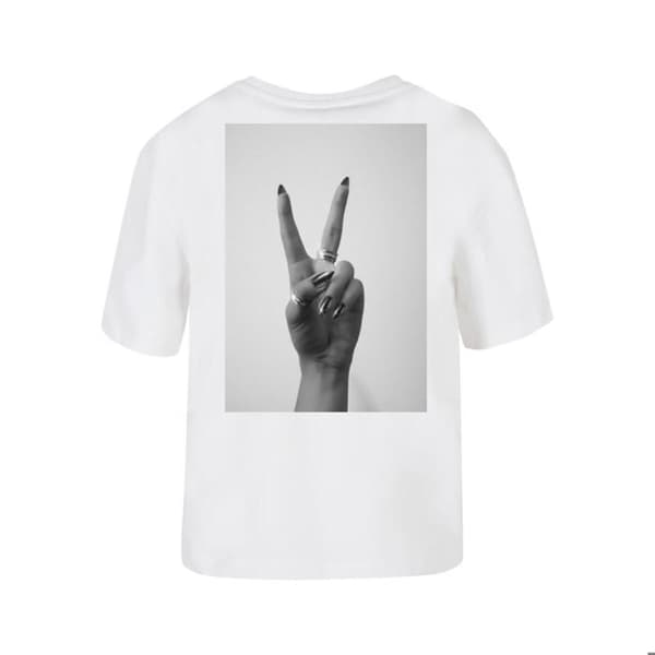 T-shirt dam Miss Tee Peace Hand