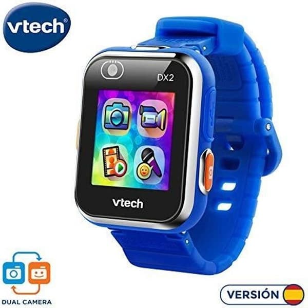VTech Kidizoom Smart Watch DX2 - Barnsmartklocka blå, dubbel kamera, 18h batteritid