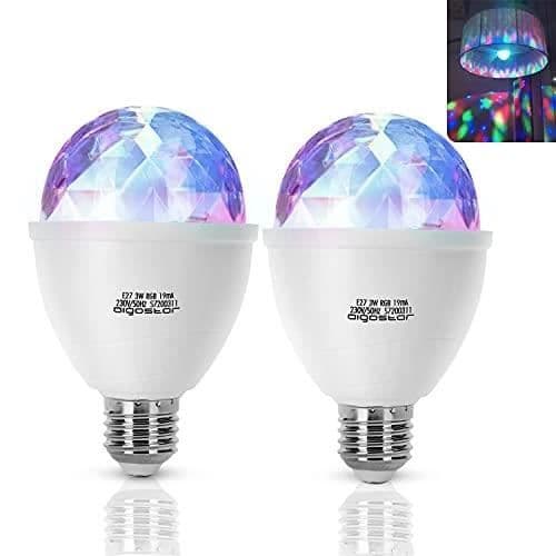 AIGOSTAR FESTLAMP LED E27 3W FLYTANDE DISCO FÖR PARTY