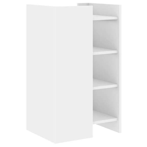 vidaXL Buffé vit 45x35x75 cm ingenjörsträ 848381
