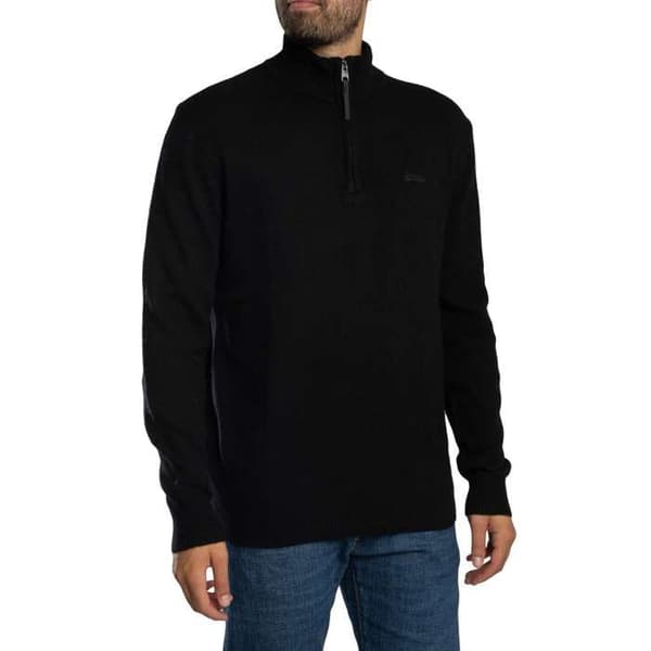 Pull Demi-Zip I Blandad Ull - Superdry