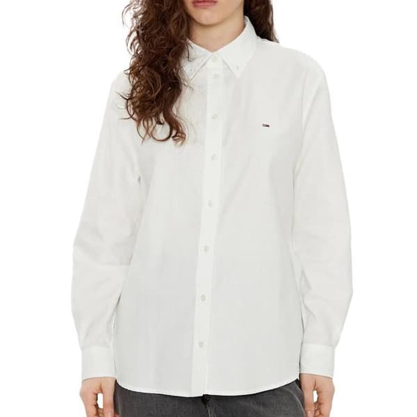 Tommy Hilfiger Oxford Skjorta Vit Dam