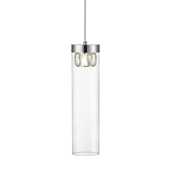 Zumaline GEM Crystal Slim Ceiling Light, Chrome, 1x G9