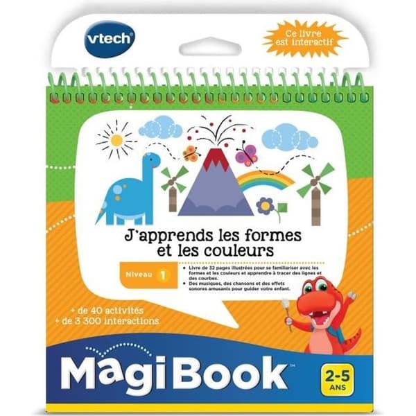 VTECH - Magibook Interactive Book - Jag lär mig former och färger