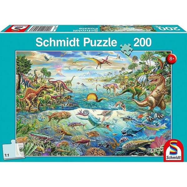 Pussel 200 bitar: Upptäck dinosaurierna