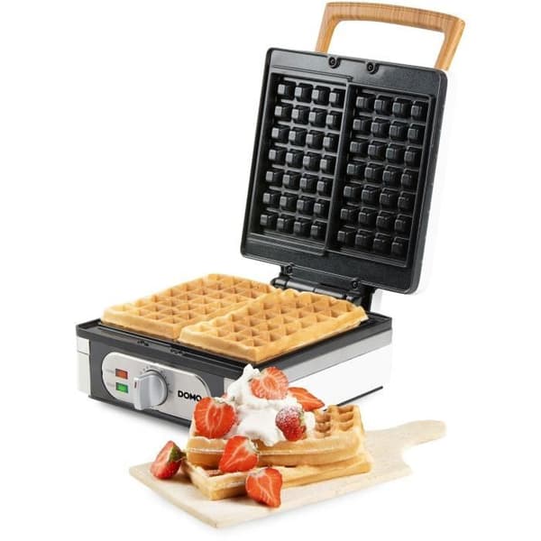 Gaufrier - DOMO - DO9274W - 1400 W - 2 XL-våfflor - Vit