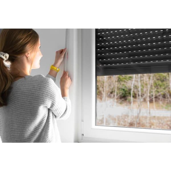 Rullgardinsrem - SCHELLENBERG - Maxi 23 mm - 50 m - Vit - Textil - För rullgardin - Robust rem