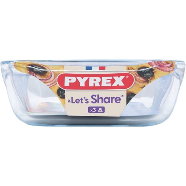 Rektangulär ugnsform - PYREX - Låt oss dela - 27 x 17 cm - Glas