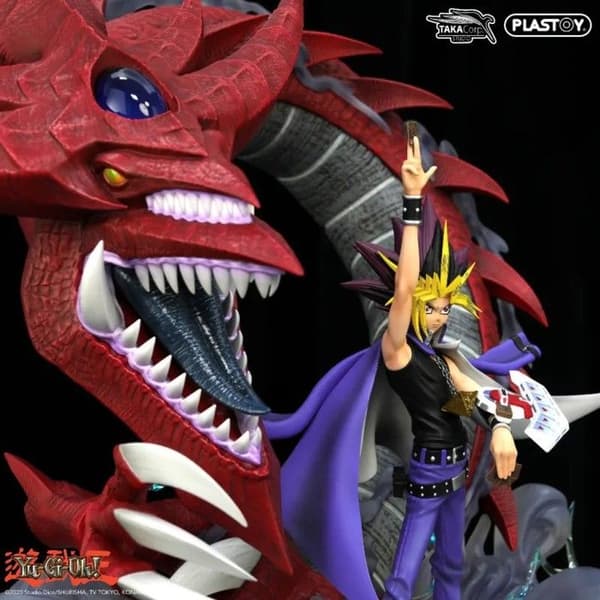 Figurer Yami Yugi & Slifer Plastoy Samlarobjekt