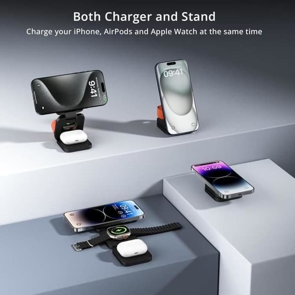 LULULOOK 3-i-1 Magsafe-laddare