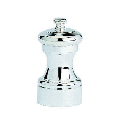 Miniatyr saltkvarn Silverpläterad 10cm