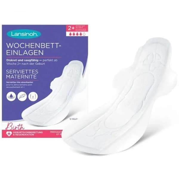 Mödraskydd - Lansinoh - Storlek M - Extra-absorberande - Diskreta - Postpartum