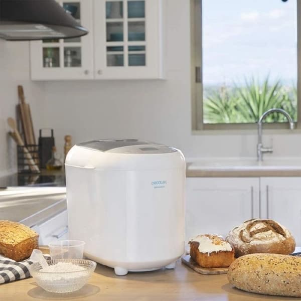 Cecotec Brödmaskin Bread&Co 1000 Läckra. Bröd upp till 1 kg, 19 Automatiska Program, 15 Timmars Programmering