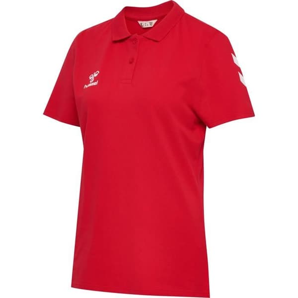 Polo dam Hummel Go 2.0 Chevron - äkta röd