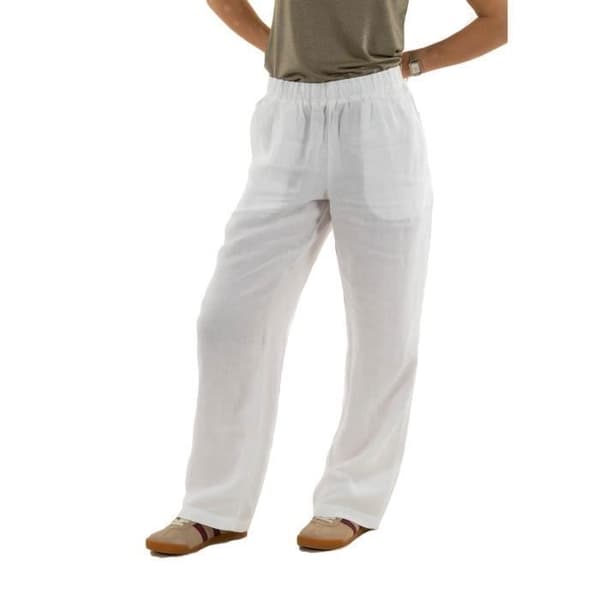Superdry linnebyxor med dragsko 04c vit