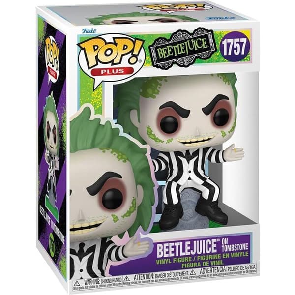 Figur - Funko Pop! - Beetlejuice - 9,5 cm - Kvalitetsvinyl - Gravsten