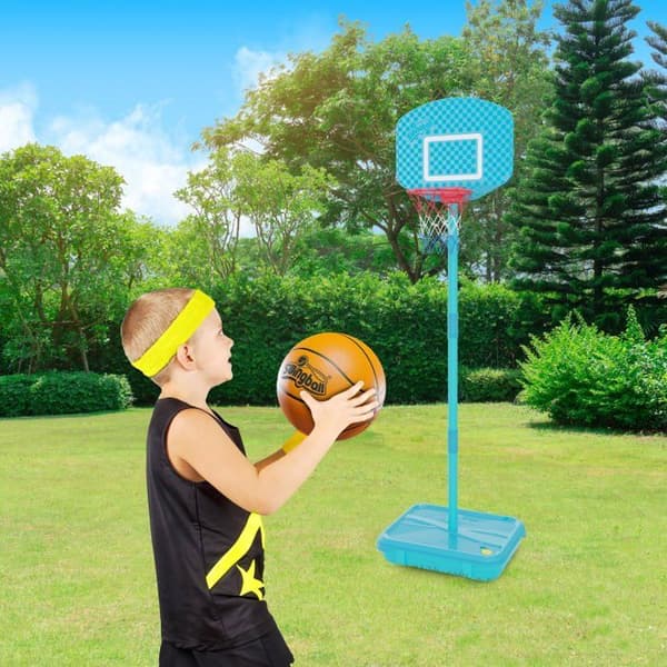 Swingball JUNIOR basketkorg i blå metall