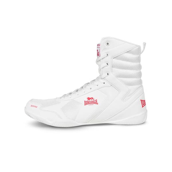 Lonsdale Heskin boxningsskor - vit/röd