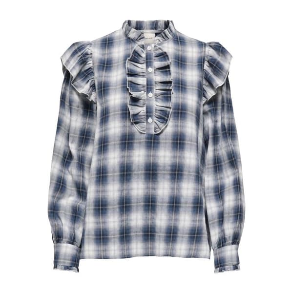 Blus dam Only Figa Flounce - molndansare/nattens himmel