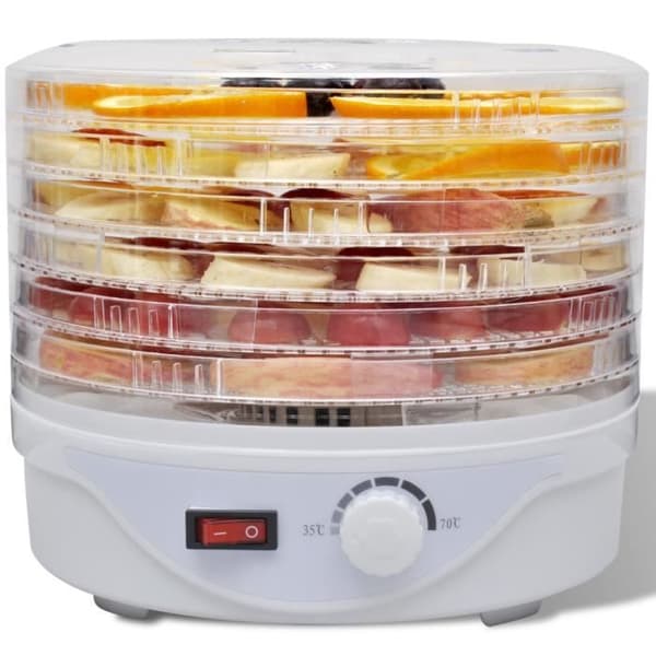 Dehydrator med 6 stapelbara brickor (runda)