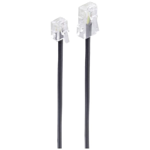Modulär anslutningskabel - SHIVERPEAKS - BASIC-S - RJ11-RJ45 - 15 m - svart