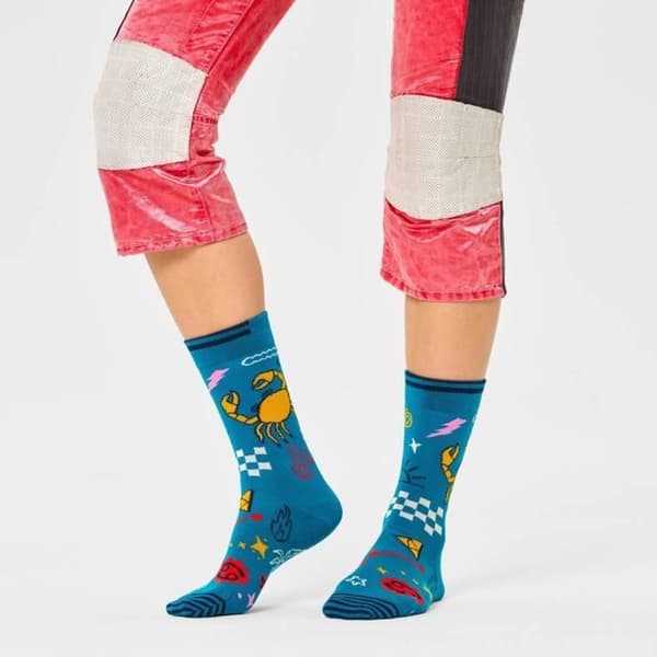 Klær Happy Socks Modell Cancer Sock - Farge Blå