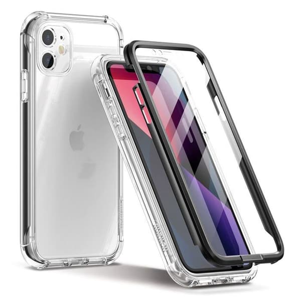 Coque - SURITCH - iPhone 11 (6,1 tum) - Transparent - Stötsäker - 360° skydd