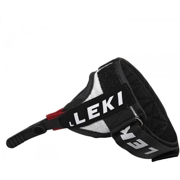 Vandringsstavar - LEKI - Spin - Svart/Vit/Röd - Trigger 1-system - Super Lock System