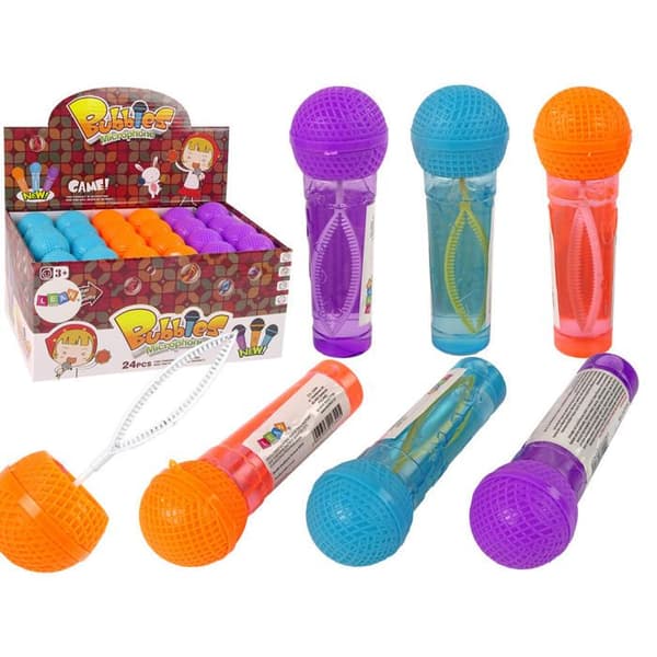 Såpbubblor - IMPORT - Mikrofon - 40 ml - 3 Färger - För Barn