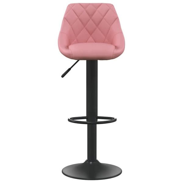 vidaXL Barstol Rosa Sammet 335343