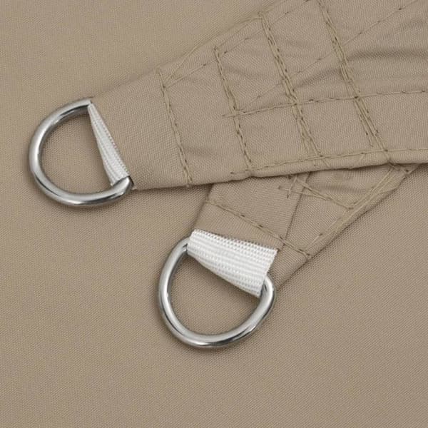 vidaXL Solskyddsduk Oxford Triangulär 3x3x4,24 m Taupe