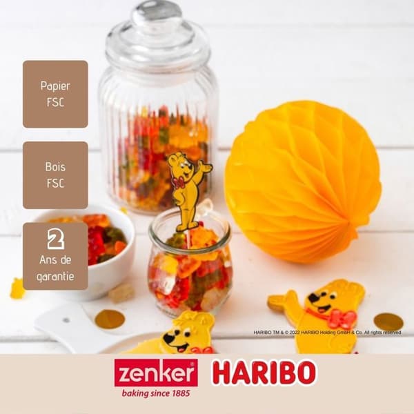 Set med 48 dekorerade pinnar Zenker Haribo