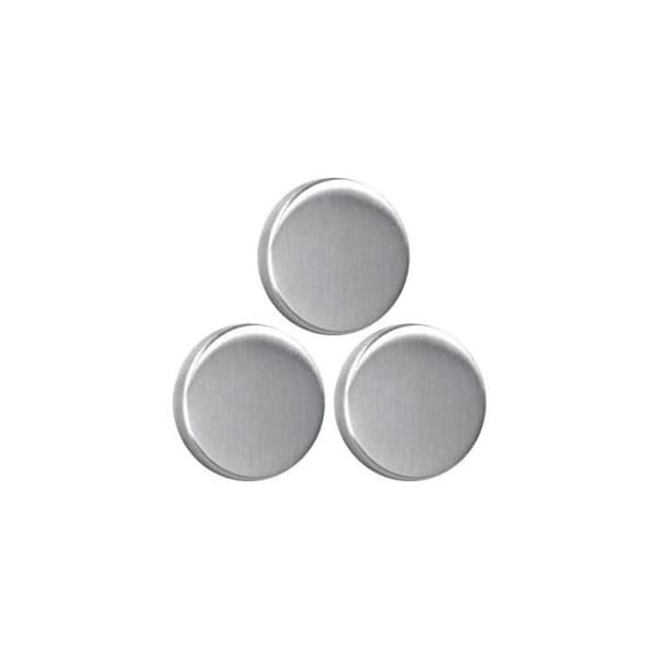 Runda rostfria magneter 3,5 cm set om 3