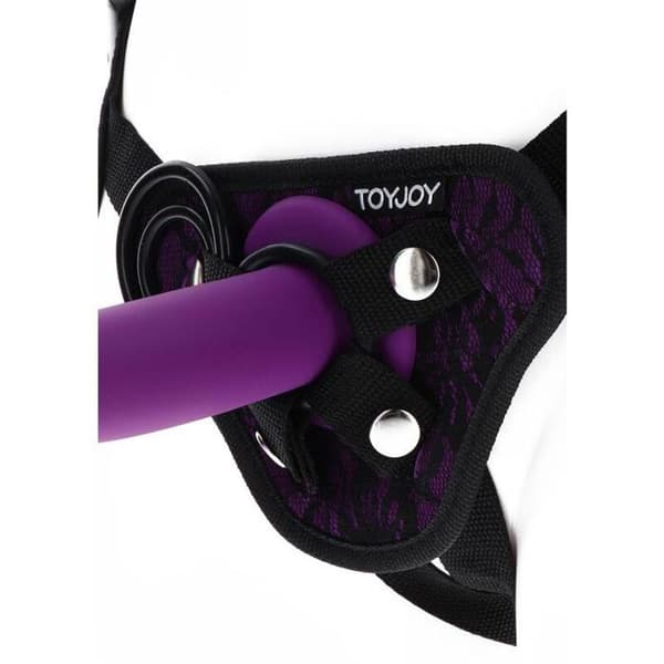 GET REAL - SPETS HARNES VIOLETT STRAP-ON -