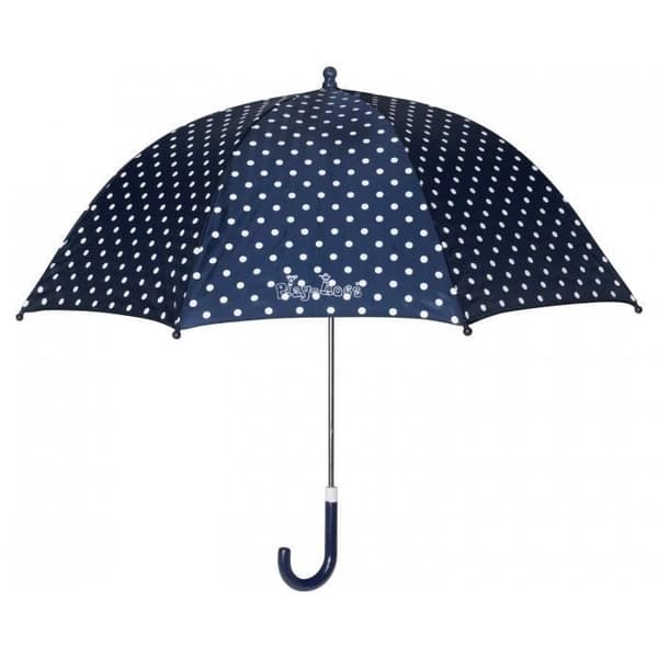 Paraply - Playshoes - Mörkblå prickar - 70 cm - Polyester - Manuell