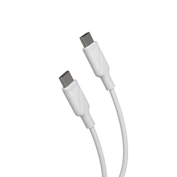 MUVIT FÖR BYTE 20W PD nätladdare + VIT USB-C-KABEL