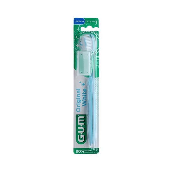 Gum tandborste original vit medium 563