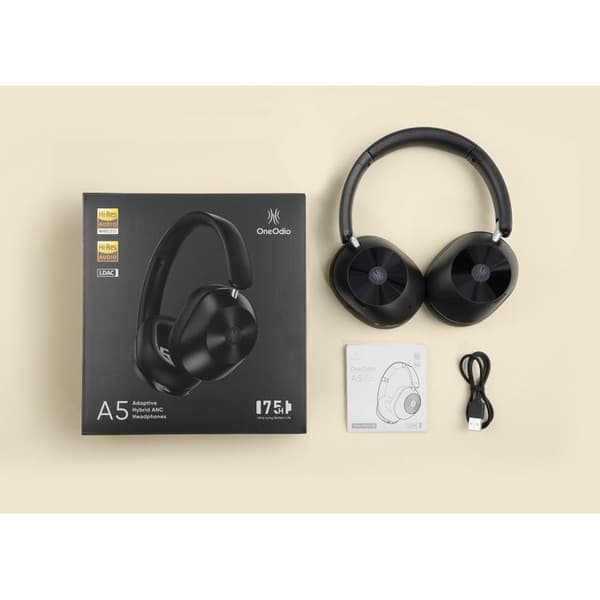 Trådlösa hörlurar - OneOdio - A5 - ANC - Bluetooth 5.4 - Batteritid 75h