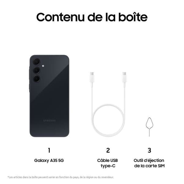 Samsung Galaxy A35 Smartphone 256 GB 5G Midnattsblå