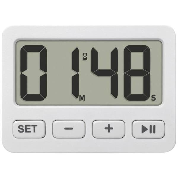 TFA Dostmann 60.2036.02 Quartz Alarm Clock White Alarm Times 1 1 Timer