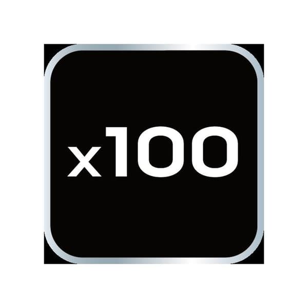 Korsbindare - 5,0 mm - 100 st - Plast - Återanvändbar - Vit